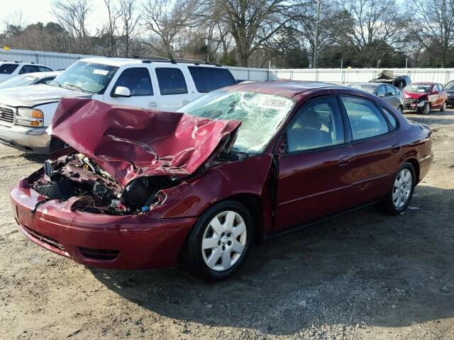 1FAFP53U75A116160 - 2005 FORD TAURUS SE BURGUNDY photo 2