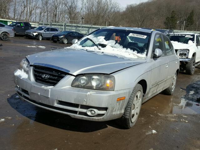 KMHDN46D44U740990 - 2004 HYUNDAI ELANTRA GL SILVER photo 2