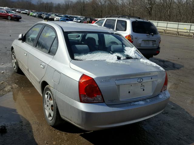 KMHDN46D44U740990 - 2004 HYUNDAI ELANTRA GL SILVER photo 3