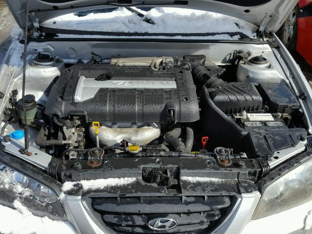 KMHDN46D44U740990 - 2004 HYUNDAI ELANTRA GL SILVER photo 7