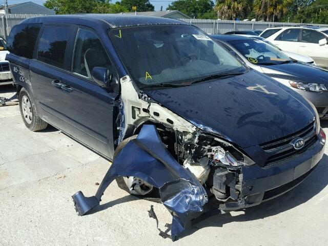 KNDMB233966044744 - 2006 KIA SEDONA EX BLUE photo 1