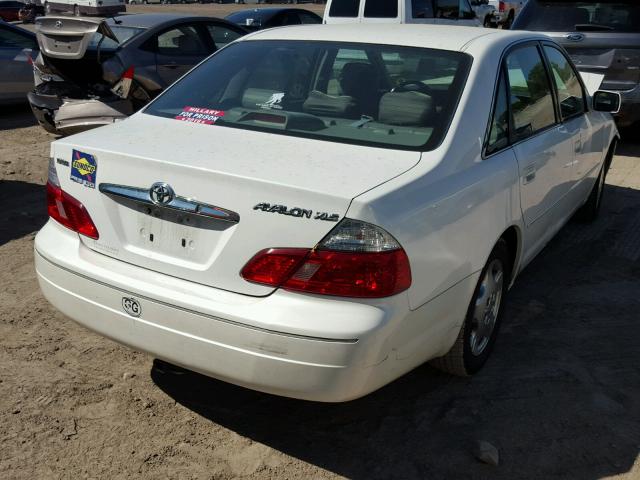 4T1BF28BX3U328253 - 2003 TOYOTA AVALON XL WHITE photo 4