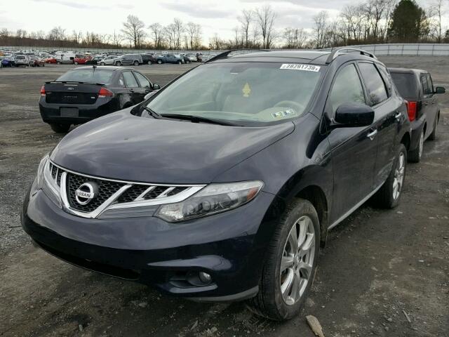 JN8AZ1MW5EW510285 - 2014 NISSAN MURANO S BLACK photo 2