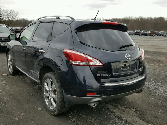 JN8AZ1MW5EW510285 - 2014 NISSAN MURANO S BLACK photo 3