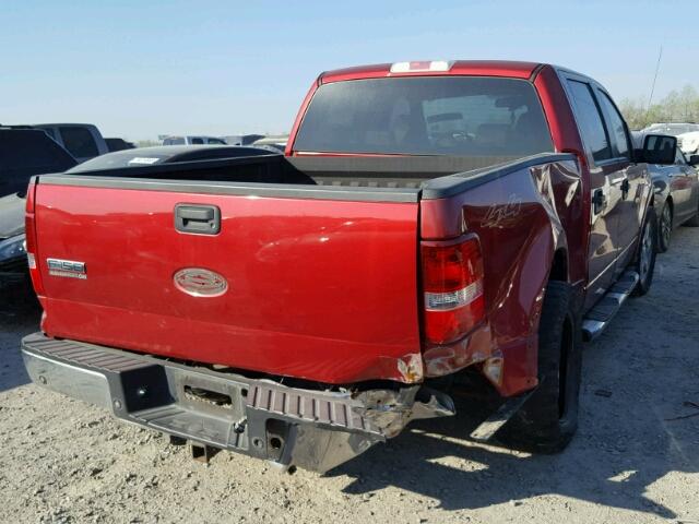 1FTPW14V37KD52819 - 2007 FORD F150 SUPER RED photo 4