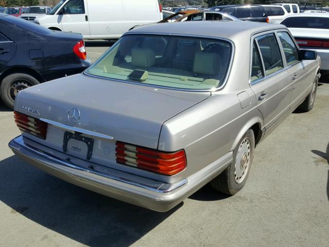 WDBCA39E5MA575445 - 1991 MERCEDES-BENZ 560 SEL GOLD photo 4