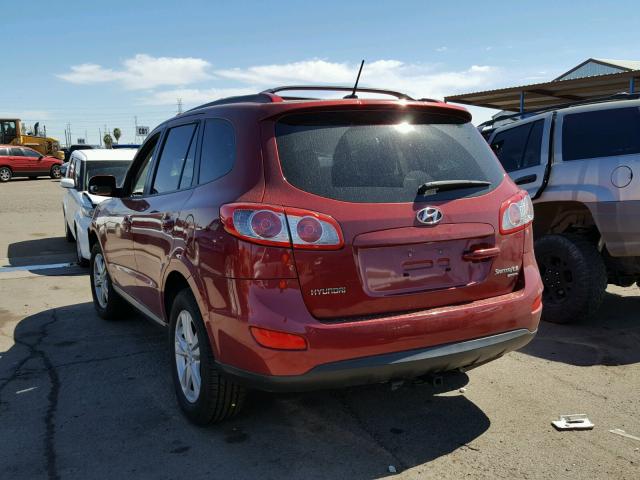 5NMSHDAG4AH407910 - 2010 HYUNDAI SANTA FE S RED photo 3