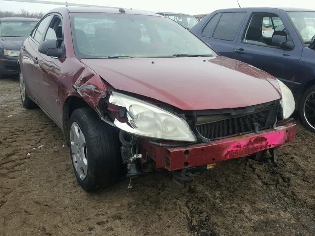 1G2ZF57B284216774 - 2008 PONTIAC G6 VALUE L RED photo 1