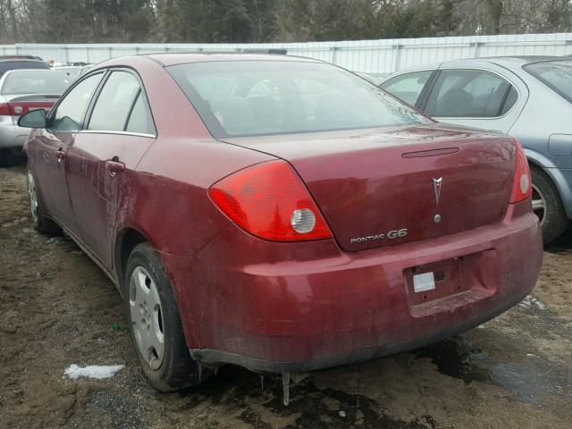 1G2ZF57B284216774 - 2008 PONTIAC G6 VALUE L RED photo 3