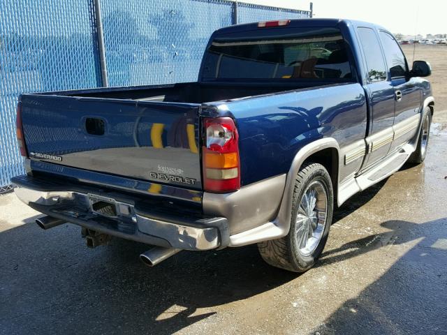 1GCEC19T61Z201687 - 2001 CHEVROLET SILVERADO BLUE photo 4