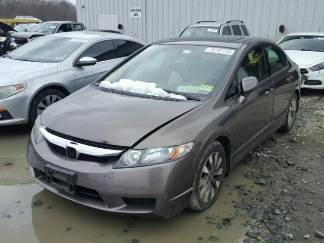 2HGFA1F84BH539070 - 2011 HONDA CIVIC EX GRAY photo 2