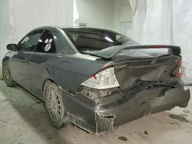 1HGEM22965L066819 - 2005 HONDA CIVIC EX GRAY photo 3