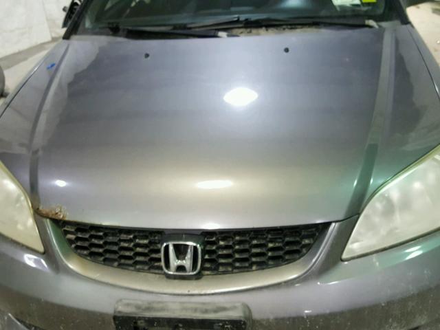 1HGEM22965L066819 - 2005 HONDA CIVIC EX GRAY photo 7