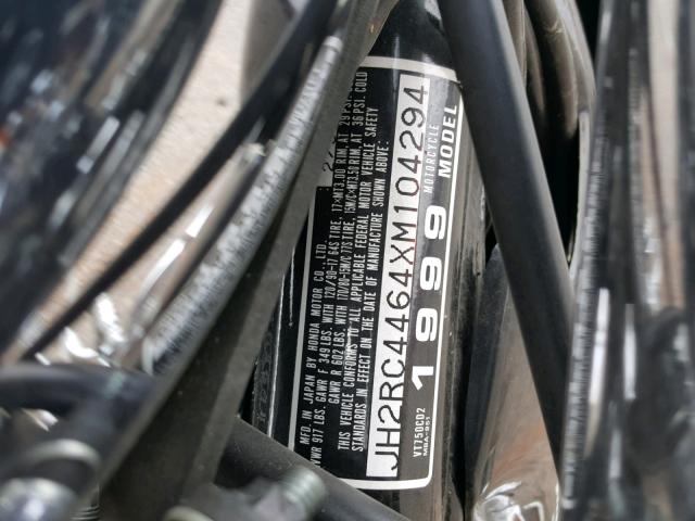 JH2RC4464XM104294 - 1999 HONDA VT750 CD2 黑色 照片 10