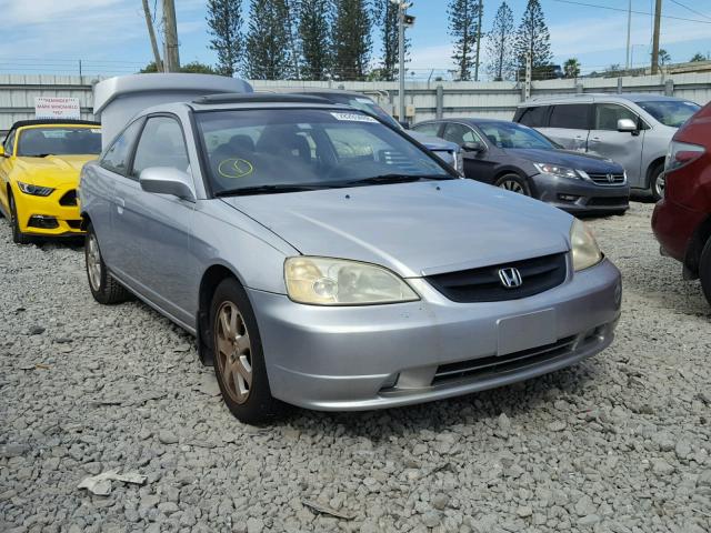 1HGEM22933L028560 - 2003 HONDA CIVIC EX SILVER photo 1