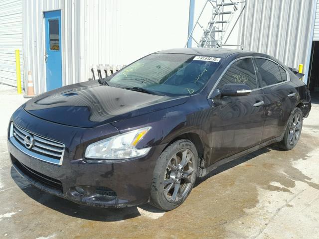 1N4AA5AP9CC809127 - 2012 NISSAN MAXIMA S BLACK photo 2