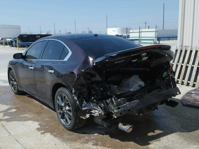 1N4AA5AP9CC809127 - 2012 NISSAN MAXIMA S BLACK photo 3