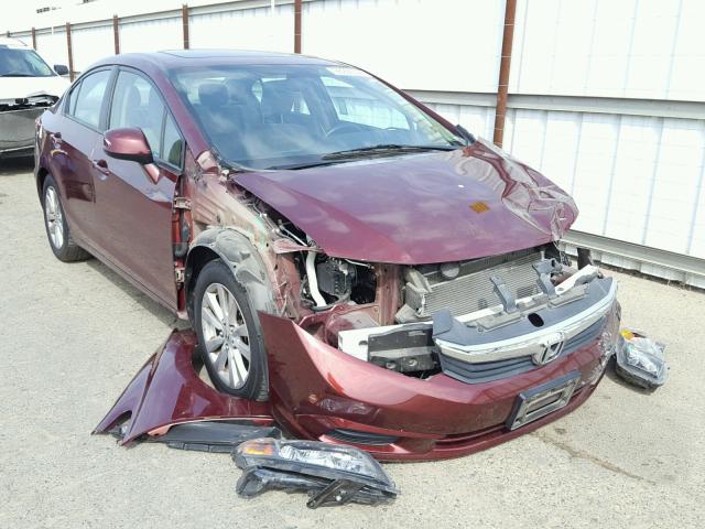 2HGFB2F96CH546356 - 2012 HONDA CIVIC EXL Qırmızı foto 1