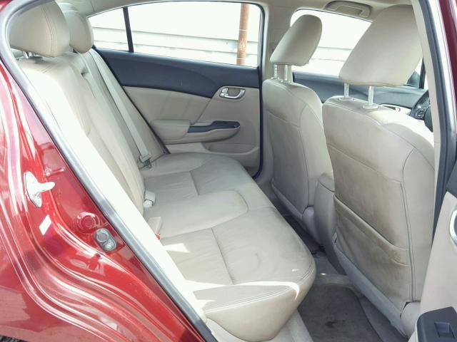 2HGFB2F96CH546356 - 2012 HONDA CIVIC EXL Qırmızı foto 6