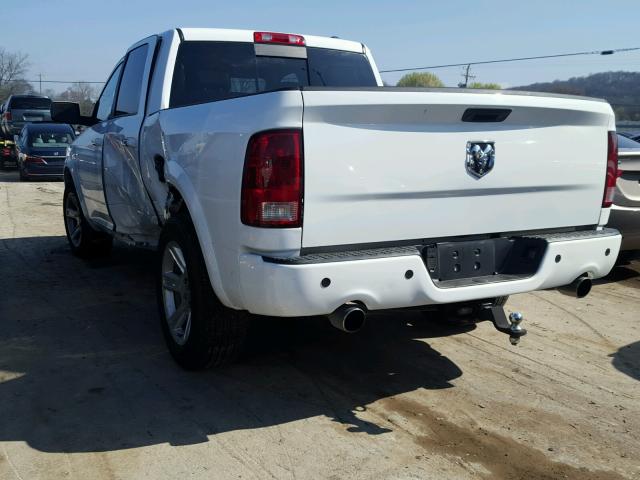 1C6RD6PT6CS301273 - 2012 DODGE RAM 1500 L WHITE photo 3