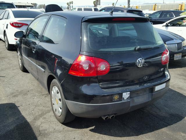 WVWBB71K38W247310 - 2008 VOLKSWAGEN RABBIT BLACK photo 3