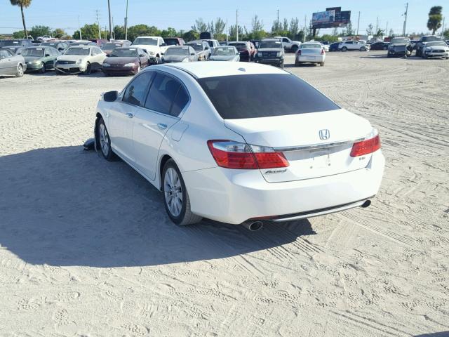 1HGCR3F86DA026699 - 2013 HONDA ACCORD EXL WHITE photo 3