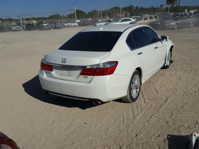 1HGCR3F86DA026699 - 2013 HONDA ACCORD EXL WHITE photo 4