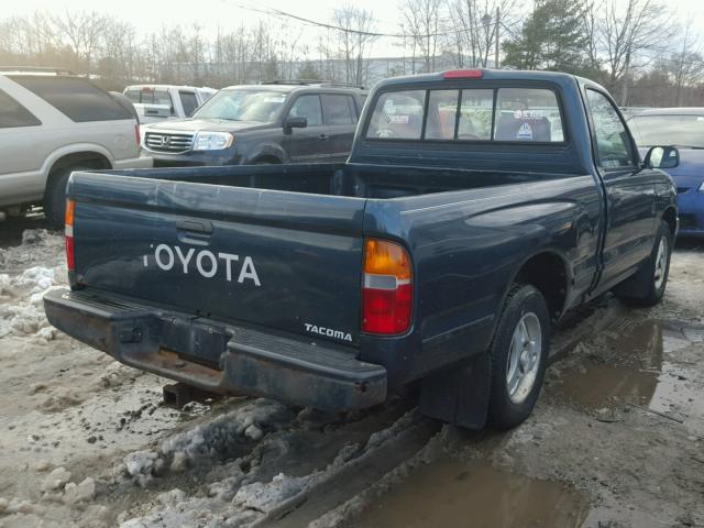 4TANL42N4TZ202199 - 1996 TOYOTA TACOMA GREEN photo 4