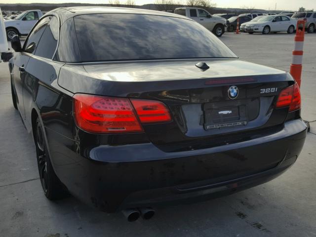 WBADW3C53BE536369 - 2011 BMW 328 I BLACK photo 3