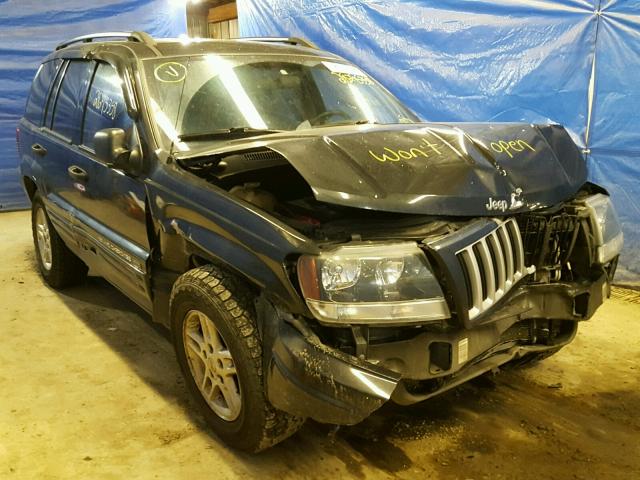 1J4GW48S24C297152 - 2004 JEEP GRAND CHER BLACK photo 1