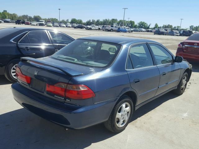 1HGCG5652YA058160 - 2000 HONDA ACCORD EX BLUE photo 4