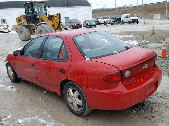 1G1JF52F747179841 - 2004 CHEVROLET CAVALIER L RED photo 3