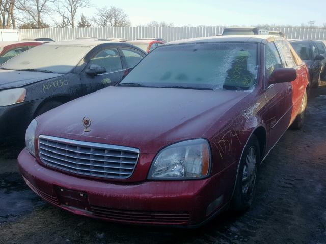 1G6KD54Y14U107571 - 2004 CADILLAC DEVILLE RED photo 2