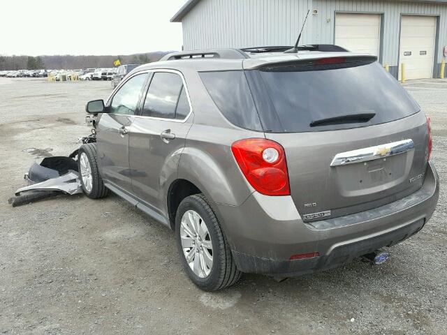 2CNFLNEC9B6433629 - 2011 CHEVROLET EQUINOX LT BEIGE photo 3