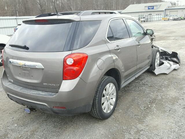 2CNFLNEC9B6433629 - 2011 CHEVROLET EQUINOX LT BEIGE photo 4