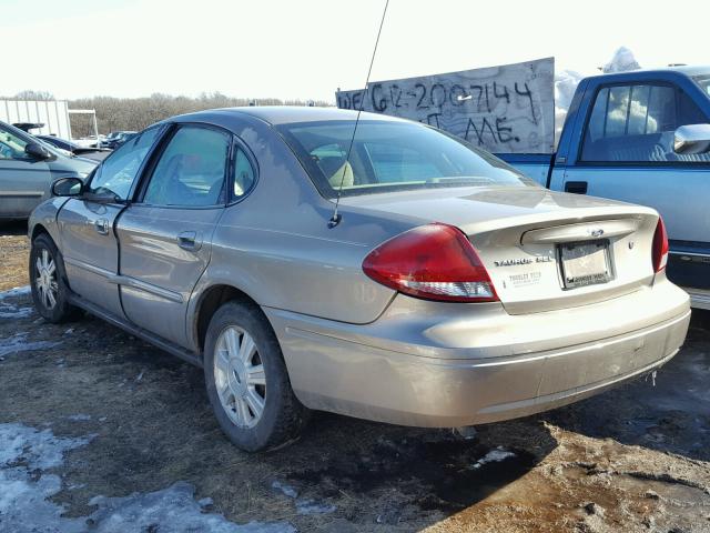 1FAFP56U37A171655 - 2007 FORD TAURUS SEL TAN photo 3