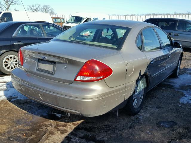 1FAFP56U37A171655 - 2007 FORD TAURUS SEL TAN photo 4