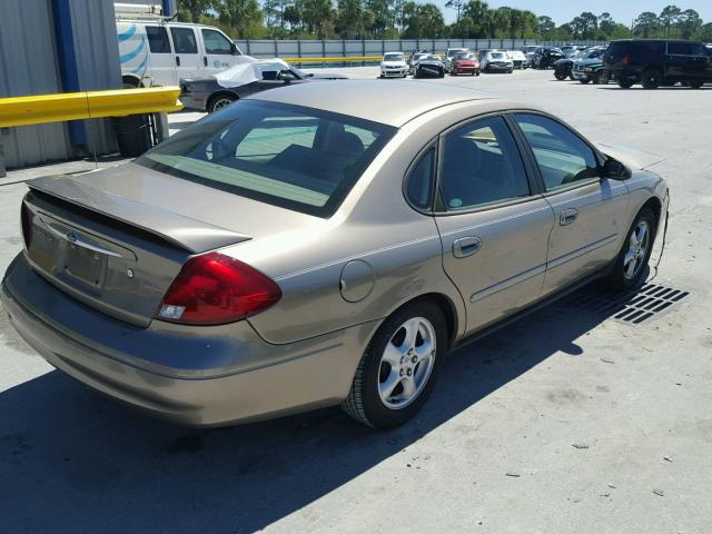 1FAFP53293A159359 - 2003 FORD TAURUS SE TAN photo 4