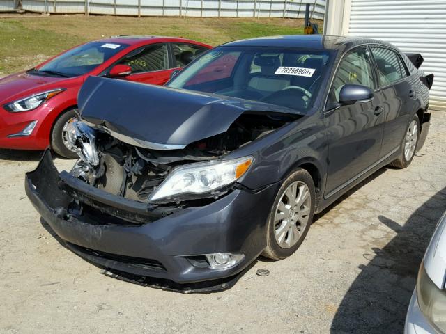 4T1BK3DB4BU393153 - 2011 TOYOTA AVALON BAS GRAY photo 2