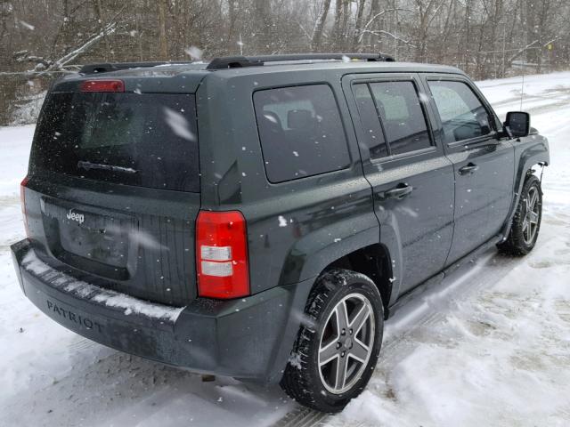 1J4NT2GBXAD573668 - 2010 JEEP PATRIOT SP GREEN photo 4