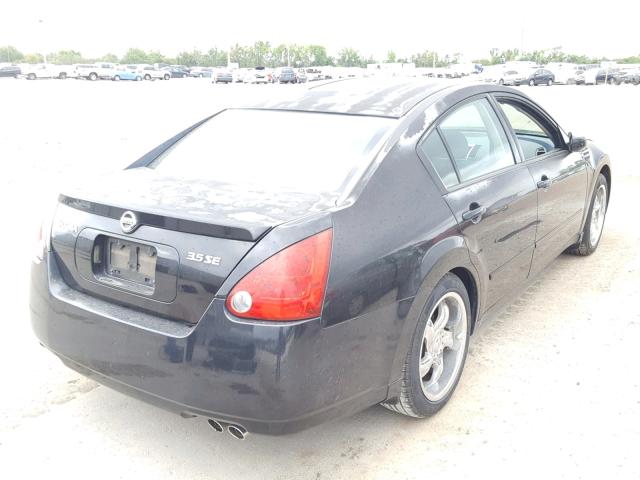 1N4BA41E34C858421 - 2004 NISSAN MAXIMA SE BLACK photo 4