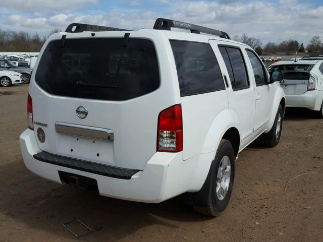 5N1AR18WX6C678721 - 2006 NISSAN PATHFINDER WHITE photo 4