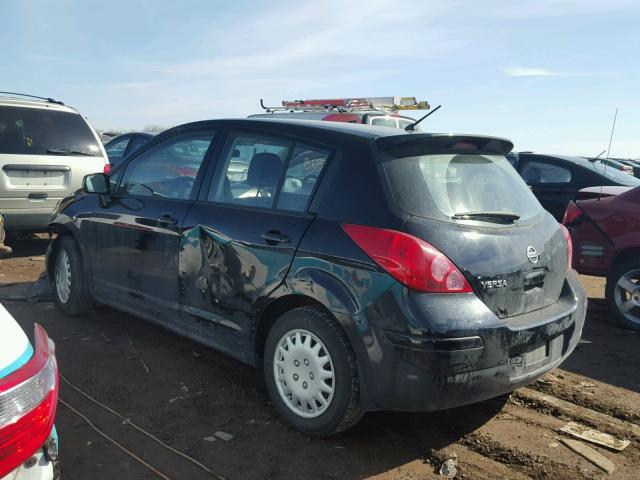 3N1BC13E89L382407 - 2009 NISSAN VERSA S BLACK photo 3