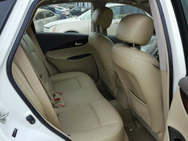 JN1AJ0HR5CM450618 - 2012 INFINITI EX35 BASE WHITE photo 6