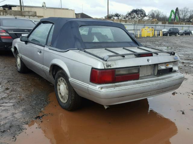 1FACP44M4PF138523 - 1993 FORD MUSTANG LX SILVER photo 3