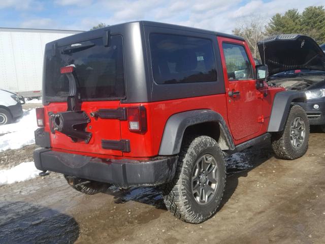 1C4BJWCG7DL672045 - 2013 JEEP WRANGLER R RED photo 4