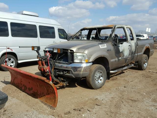 3FTNX21L84MA09988 - 2004 FORD F250 SUPER BROWN photo 2