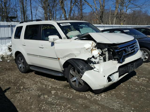 5FNYF4H96DB009451 - 2013 HONDA PILOT TOUR WHITE photo 1