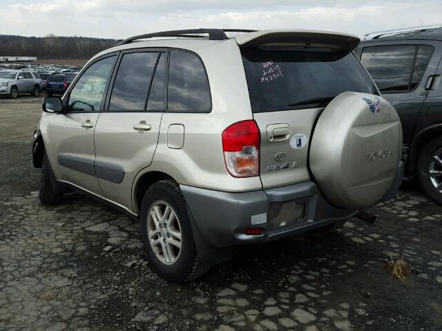 JTEHH20V810100864 - 2001 TOYOTA RAV4 BEIGE photo 3