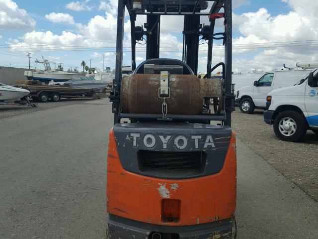 00000000000011193 - 2007 TOYOTA FORKLIFT ORANGE photo 9